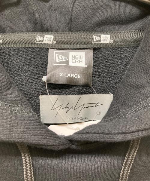 Yohji Yamamoto pour homme（ヨウジヤマモト プールオム）Yohji Yamamoto pour homme (ヨウジヤマモト プールオム) New Era (ニューエラ) SWT PULLOVER HOODIE ブラック サイズ:XL 未使用品の古着・服飾アイテム