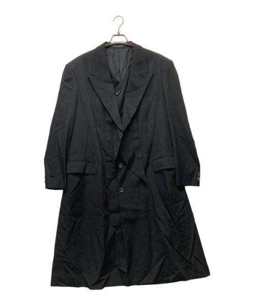 YOHJI YAMAMOTO（ヨウジヤマモト）YOHJI YAMAMOTO (ヨウジヤマモト) ウールレイヤードコート ブラック サイズ:3の古着・服飾アイテム