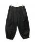 Yohji Yamamoto pour homme（ヨウジヤマモト プールオム）の古着「裾ゴムシャデザインパンツ」｜ブラック