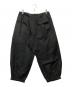 Yohji Yamamoto pour homme (ヨウジヤマモト プールオム) 裾ゴムシャデザインパンツ ブラック サイズ:3：18000円