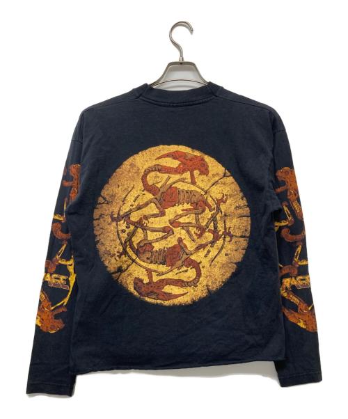 SCREEN STARS（スクリーンズスターズ）SCREEN STARS (スクリーンズスターズ) プリントカットソー ブラック サイズ:Ｌの古着・服飾アイテム