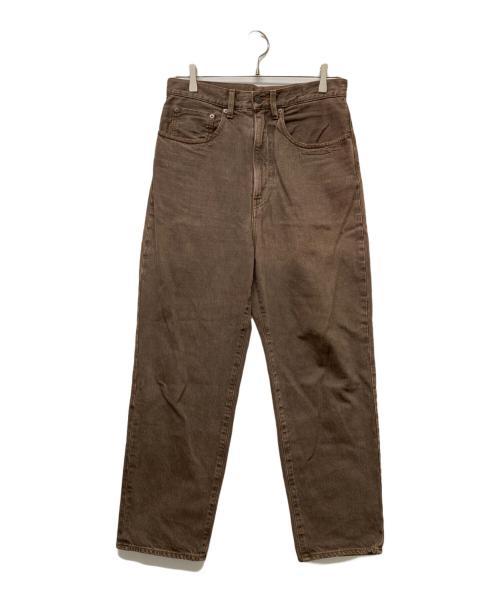 H BEAUTY&YOUTH（エイチ ビューティー&ユース）H BEAUTY&YOUTH (エイチ ビューティー&ユース) DENIM TAPERED 5POCKET PANTS ブラウン サイズ:SMALLの古着・服飾アイテム