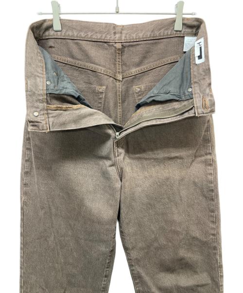 H BEAUTY&YOUTH（エイチ ビューティー&ユース）H BEAUTY&YOUTH (エイチ ビューティー&ユース) DENIM TAPERED 5POCKET PANTS ブラウン サイズ:SMALLの古着・服飾アイテム