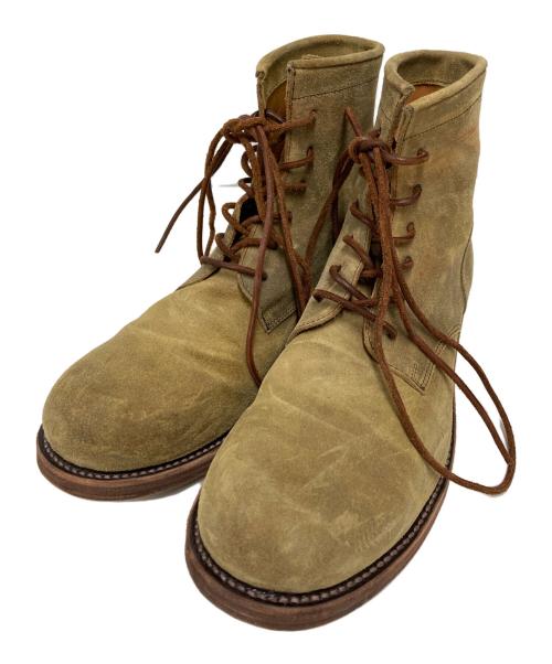 KAZUYUKI KUMAGAI ATTACHMENT（カズユキクマガイ アタッチメント）KAZUYUKI KUMAGAI ATTACHMENT (カズユキクマガイ アタッチメント) オンタリオ6ホール ブーツ ベージュ サイズ:42の古着・服飾アイテム