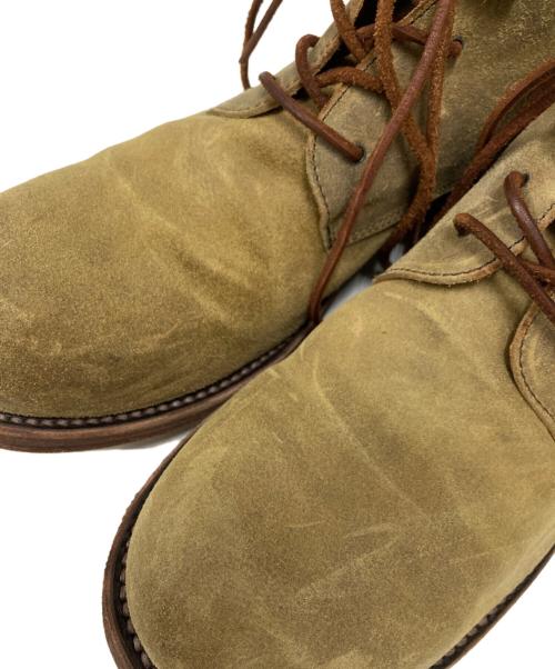 KAZUYUKI KUMAGAI ATTACHMENT（カズユキクマガイ アタッチメント）KAZUYUKI KUMAGAI ATTACHMENT (カズユキクマガイ アタッチメント) オンタリオ6ホール ブーツ ベージュ サイズ:42の古着・服飾アイテム