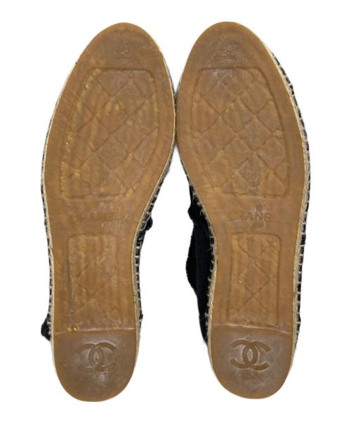 CHANEL（シャネル）CHANEL (シャネル) エスパドリーユ ネイビー サイズ:40の古着・服飾アイテム