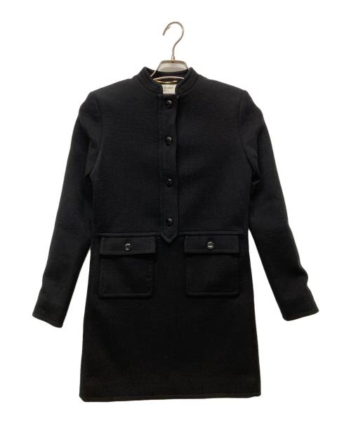 Saint Laurent Paris（サンローランパリ）Saint Laurent Paris (サンローランパリ) 長袖ワンピース ブラック サイズ:F34の古着・服飾アイテム