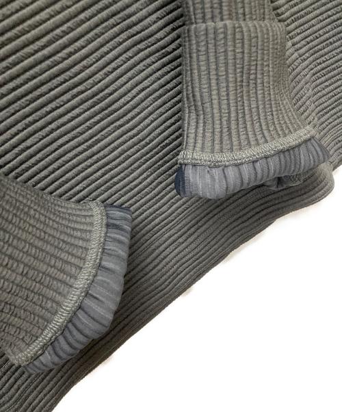 meanswhile（ミーンズワイル）meanswhile (ミーンズワイル) Uneven Fabric Anorak Parka オリーブ サイズ:2の古着・服飾アイテム