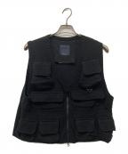 meanswhileミーンズワイル）の古着「ニットベスト」｜ブラック