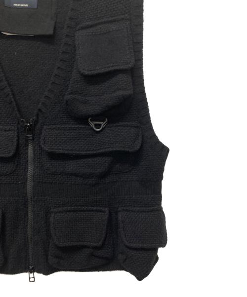 meanswhile（ミーンズワイル）meanswhile (ミーンズワイル) ニットベスト ブラック サイズ:1の古着・服飾アイテム