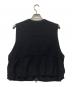 meanswhile (ミーンズワイル) ニットベスト ブラック サイズ:1：9000円