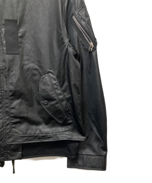 meanswhile（ミーンズワイル）meanswhile (ミーンズワイル) Dress Satin Reversible 4Way JKT ブラック サイズ:2の古着・服飾アイテム