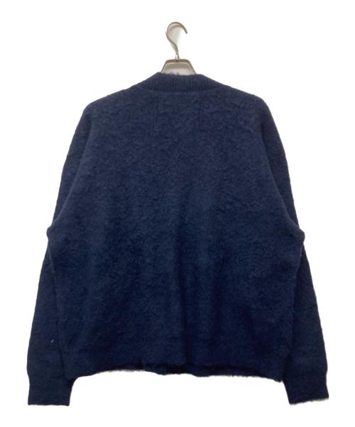 meanswhile（ミーンズワイル）meanswhile (ミーンズワイル) Mohair Double Knit Cardigan ネイビー サイズ:03の古着・服飾アイテム