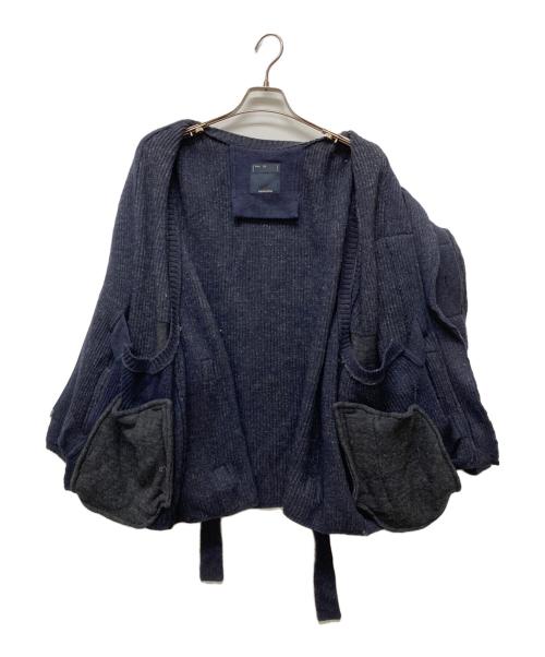 meanswhile（ミーンズワイル）meanswhile (ミーンズワイル) Body Armor Knit Vest ネイビー サイズ:3の古着・服飾アイテム