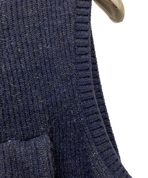 meanswhile（ミーンズワイル）meanswhile (ミーンズワイル) Body Armor Knit Vest ネイビー サイズ:3の古着・服飾アイテム