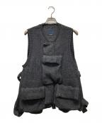 meanswhileミーンズワイル）の古着「Body Armor Knit Vest」｜グレー