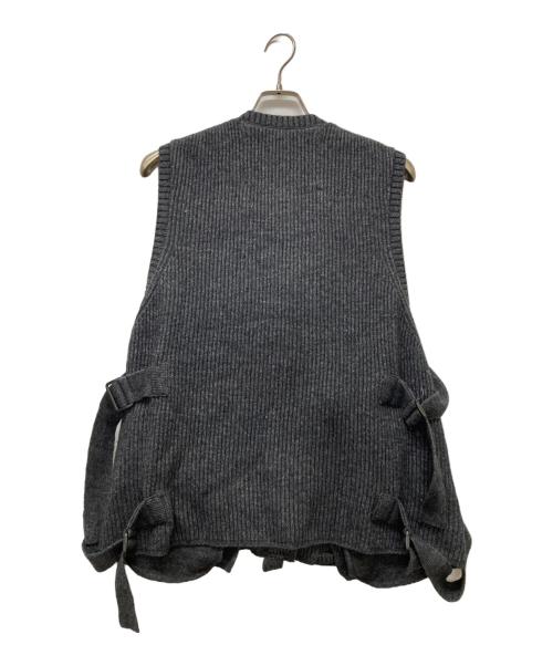 meanswhile（ミーンズワイル）meanswhile (ミーンズワイル) Body Armor Knit Vest グレー サイズ:2の古着・服飾アイテム