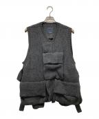 meanswhileミーンズワイル）の古着「Body Armor Knit Vest」｜グレー