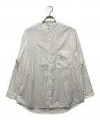 Graphpaperグラフペーパー）の古着「バンドカラーシャツ」｜ホワイト