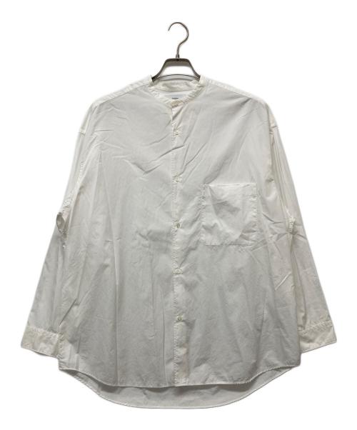 Graphpaper（グラフペーパー）Graphpaper (グラフペーパー) バンドカラーシャツ ホワイト サイズ:Fの古着・服飾アイテム