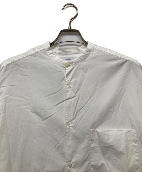 Graphpaper（グラフペーパー）Graphpaper (グラフペーパー) バンドカラーシャツ ホワイト サイズ:Fの古着・服飾アイテム
