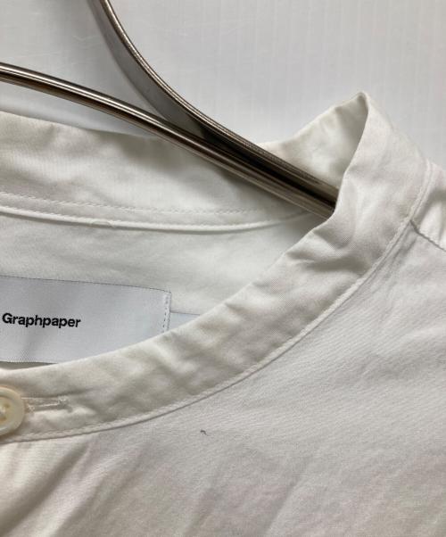 Graphpaper（グラフペーパー）Graphpaper (グラフペーパー) バンドカラーシャツ ホワイト サイズ:Fの古着・服飾アイテム