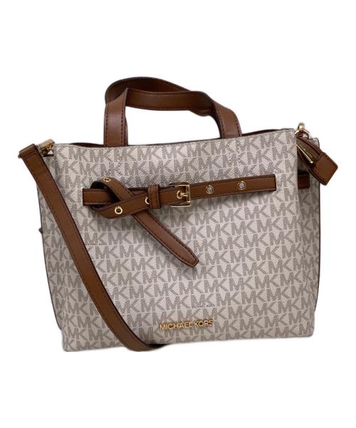 MICHAEL KORS（マイケル・コース）MICHAEL KORS (マイケルコース) 2WAYバッグ ホワイトの古着・服飾アイテム