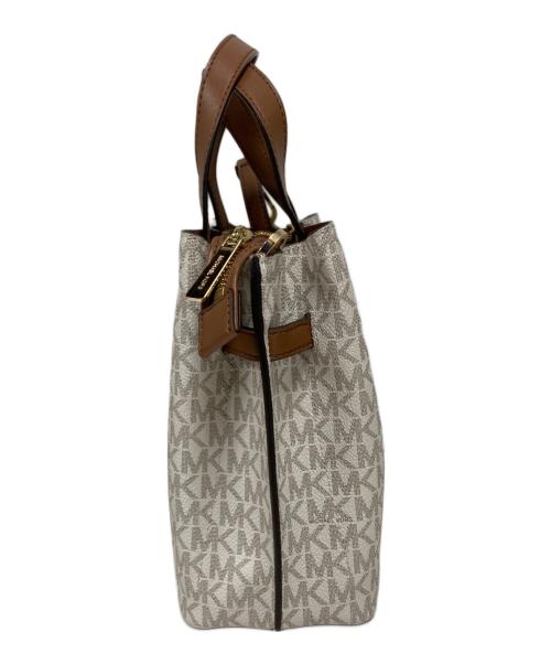 MICHAEL KORS（マイケル・コース）MICHAEL KORS (マイケルコース) 2WAYバッグ ホワイトの古着・服飾アイテム