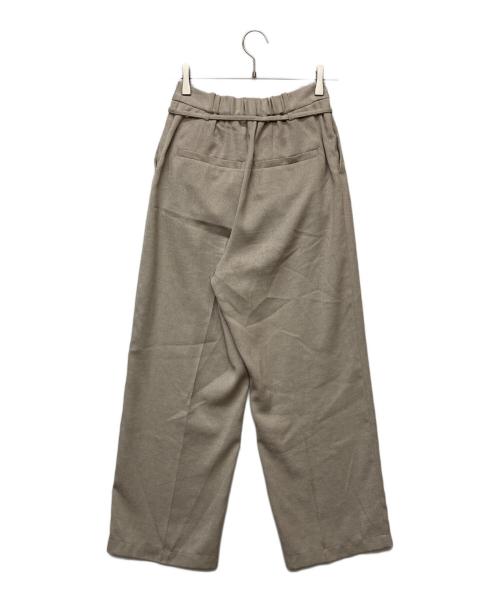 crewre（クルー）crewre (クルー) ピンタック スラブ ストレート パンツ/cr25ss11119 ベージュ サイズ:1の古着・服飾アイテム