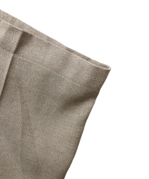crewre（クルー）crewre (クルー) ピンタック スラブ ストレート パンツ/cr25ss11119 ベージュ サイズ:1の古着・服飾アイテム