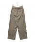 crewre (クルー) ピンタック スラブ ストレート パンツ/cr25ss11119 ベージュ サイズ:1：8000円