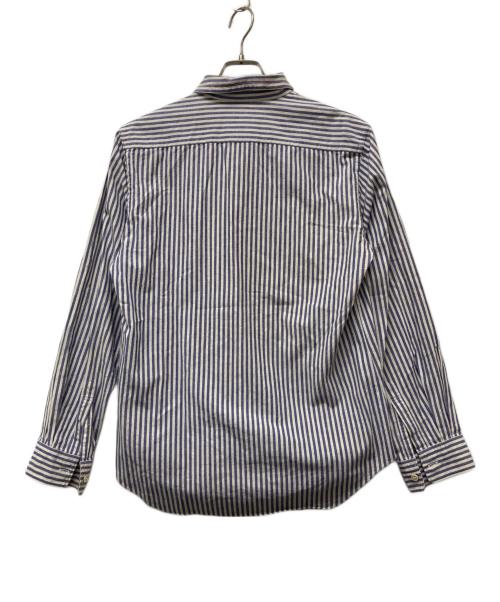 COMME des GARCONS HOMME（コムデギャルソン オム）COMME des GARCONS HOMME (コムデギャルソン オム) カラーステッチストライプシャツ ブルー サイズ:Ｍの古着・服飾アイテム