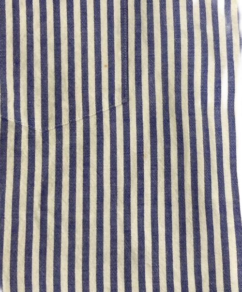 COMME des GARCONS HOMME（コムデギャルソン オム）COMME des GARCONS HOMME (コムデギャルソン オム) カラーステッチストライプシャツ ブルー サイズ:Ｍの古着・服飾アイテム