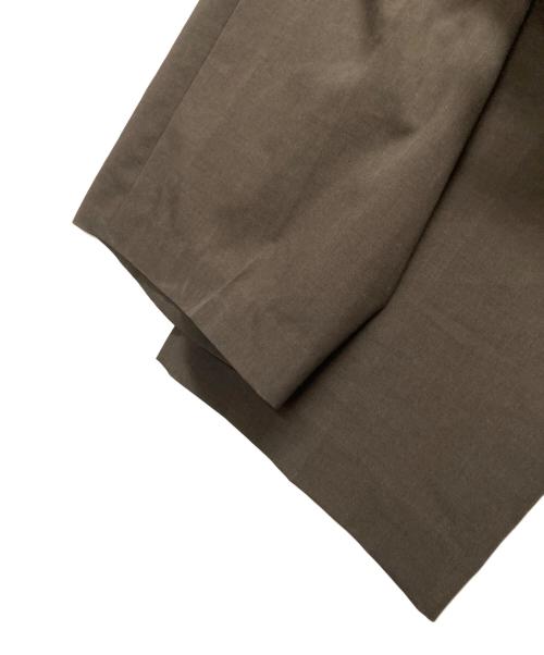 BEAUTY&YOUTH（ビューティーアンドユース）BEAUTY&YOUTH (ビューティーアンドユース) ポプリン 2タックラップパンツ ーウォッシャブルー ブラウン サイズ:Mの古着・服飾アイテム