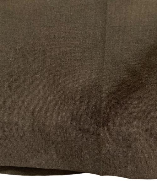 BEAUTY&YOUTH（ビューティーアンドユース）BEAUTY&YOUTH (ビューティーアンドユース) ポプリン 2タックラップパンツ ーウォッシャブルー ブラウン サイズ:Mの古着・服飾アイテム