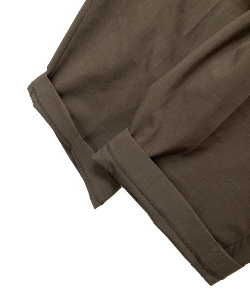 BEAUTY&YOUTH（ビューティーアンドユース）BEAUTY&YOUTH (ビューティーアンドユース) ポプリン 2タックラップパンツ ーウォッシャブルー ブラウン サイズ:Mの古着・服飾アイテム