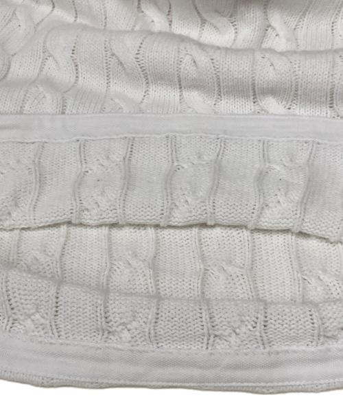 POLO RALPH LAUREN（ポロ・ラルフローレン）POLO RALPH LAUREN (ポロ・ラルフローレン) ケーブルニットポロシャツ ホワイト サイズ:Mの古着・服飾アイテム