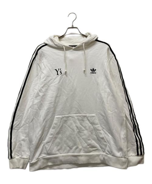 Y's（ワイズ）Y's (ワイズ) adidas (アディダス) フラワープリントパーカー ホワイト サイズ:XLの古着・服飾アイテム