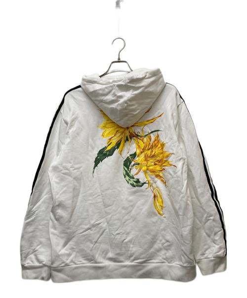 Y's（ワイズ）Y's (ワイズ) adidas (アディダス) フラワープリントパーカー ホワイト サイズ:XLの古着・服飾アイテム