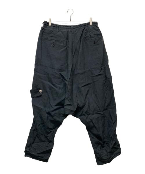 Yohji Yamamoto pour homme（ヨウジヤマモト プールオム）Yohji Yamamoto pour homme (ヨウジヤマモト プールオム) アシンメトリーサルエルパンツ ブラック サイズ:3の古着・服飾アイテム