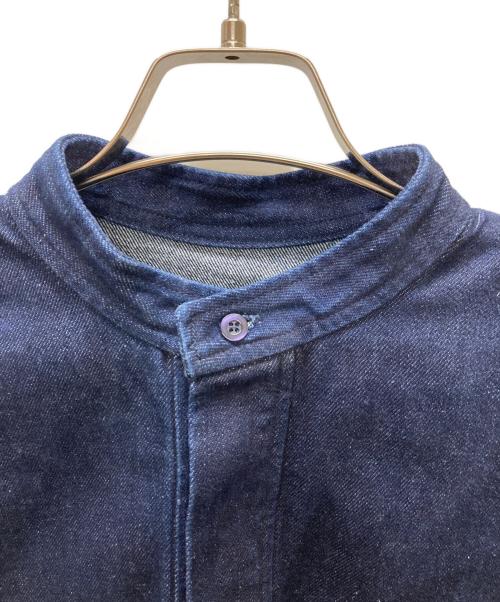 CITYSHOP（シティショップ）CITYSHOP (シティショップ) BAND COLLAR POCKET シャツ インディゴ サイズ:freeの古着・服飾アイテム