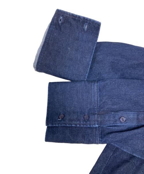 CITYSHOP（シティショップ）CITYSHOP (シティショップ) BAND COLLAR POCKET シャツ インディゴ サイズ:freeの古着・服飾アイテム