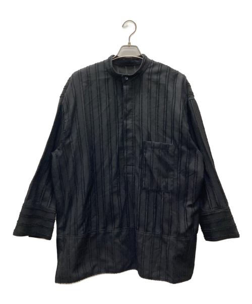 CITYSHOP（シティショップ）CITYSHOP (シティショップ) BAND COLLAR POCKET シャツ ブラック サイズ:SIZE Freeの古着・服飾アイテム