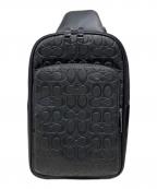 COACHコーチ）の古着「イーサン パック・シグネチャー レザー」｜ブラック