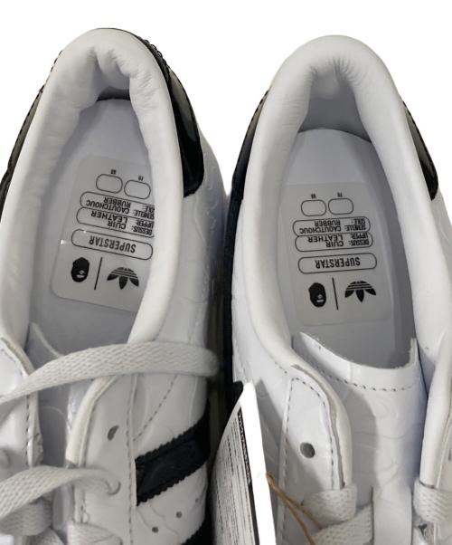 adidas Originals（アディダスオリジナル）adidas Originals (アディダスオリジナル) A BATHING APE (ア ベイシング エイプ) Superstar V ホワイト サイズ:27cm 未使用品の古着・服飾アイテム