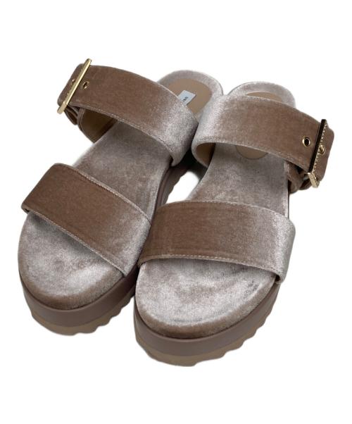 UNITED ARROWS（ユナイテッドアローズ）UNITED ARROWS (ユナイテッドアローズ) ビジュー ミュール ベージュ サイズ:38の古着・服飾アイテム