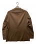 SOVEREIGN (ソブリン) ソリッド フランネル ２Bテーラードジャケット ブラウン サイズ:L：19000円