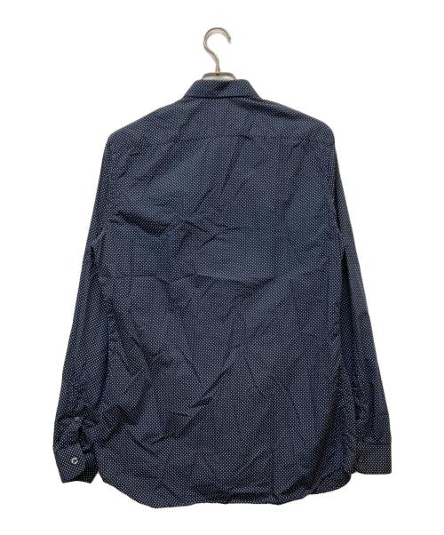 PRADA（プラダ）PRADA (プラダ) ドットドレスシャツ ネイビー サイズ:41/16の古着・服飾アイテム