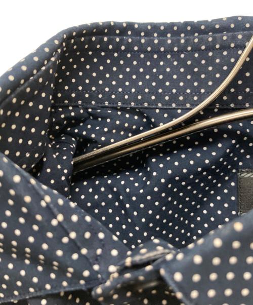 PRADA（プラダ）PRADA (プラダ) ドットドレスシャツ ネイビー サイズ:41/16の古着・服飾アイテム