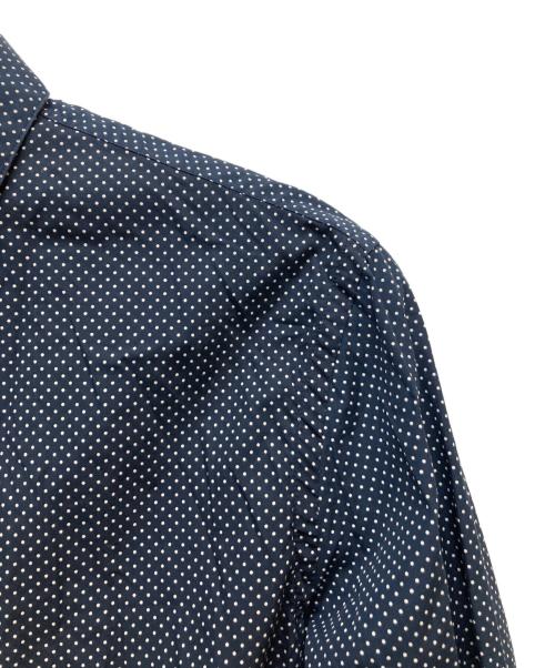 PRADA（プラダ）PRADA (プラダ) ドットドレスシャツ ネイビー サイズ:41/16の古着・服飾アイテム